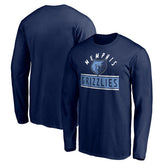 Memphis Grizzlies Team Arch Knockout Long Sleeve T-Shirt Navy