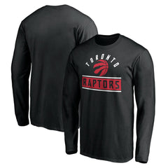 Toronto Raptors Team Arch Knockout Long Sleeve T-Shirt Black