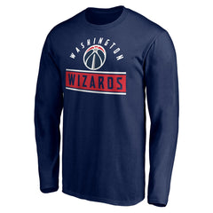 Washington Wizards Team Arch Knockout Long Sleeve T-Shirt Navy