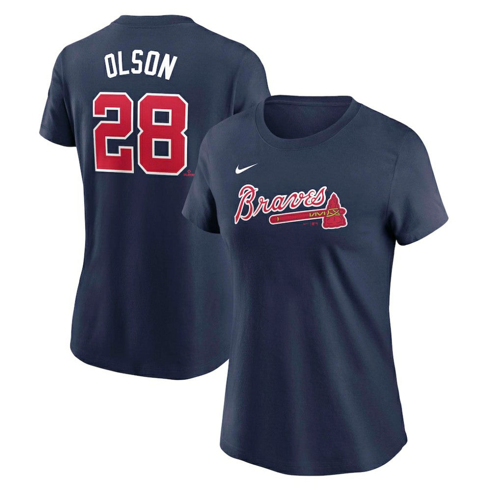 Matt Olson Atlanta Braves Nike Women's Cooperstown Collection Fuse Name & Number T-Shirt Sale