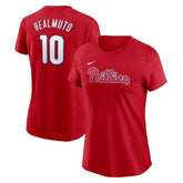 J.T. Realmuto Philadelphia Phillies Nike Women's Cooperstown Collection Fuse Name & Number T-Shirt for sale
