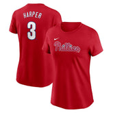 Bryce Harper Philadelphia Phillies Nike Women's Cooperstown Collection Fuse Name & Number T-Shirt Online