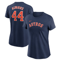 Yordan Alvarez Houston Astros Nike Women's Cooperstown Collection Fuse Name & Number T-Shirt Online