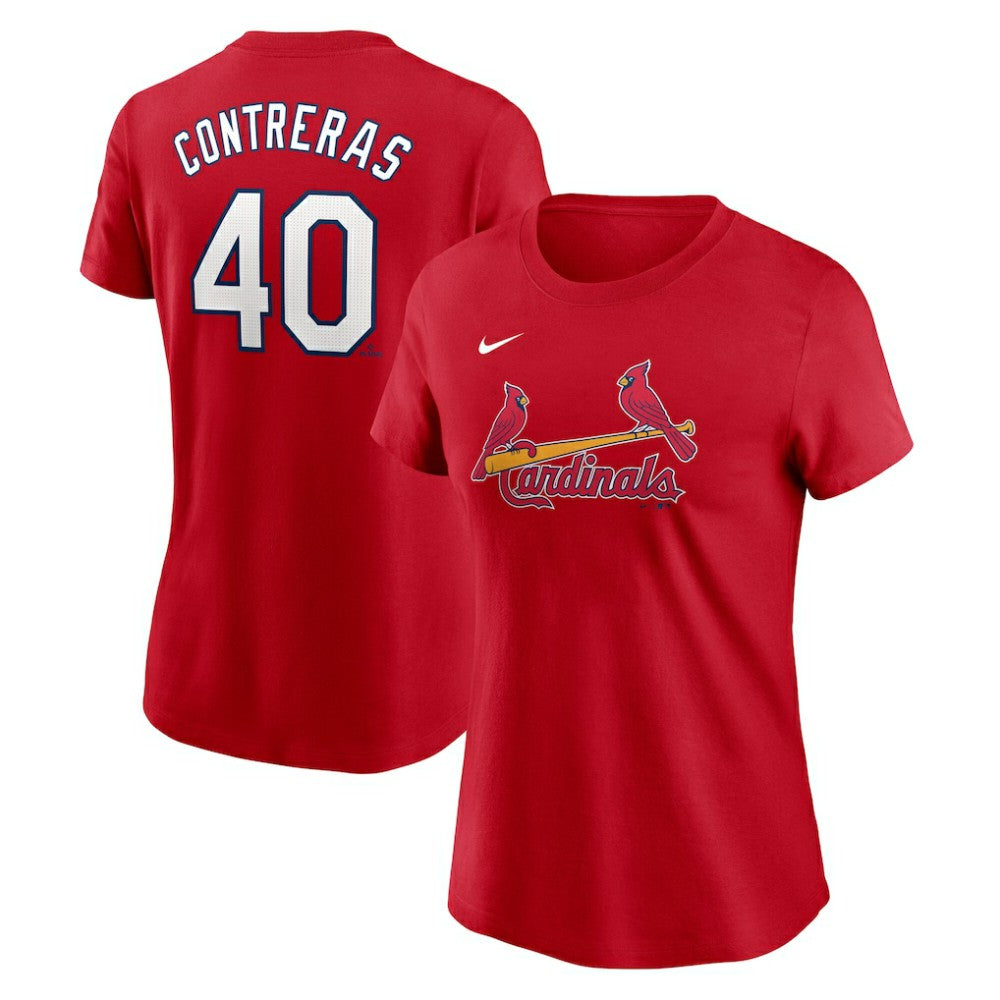 Willson Contreras St. Louis Cardinals Nike Women's Cooperstown Collection Fuse Name & Number T-Shirt Online