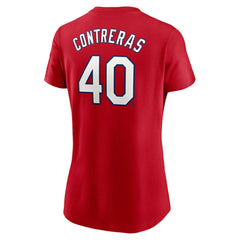 Willson Contreras St. Louis Cardinals Nike Women's Cooperstown Collection Fuse Name & Number T-Shirt Online