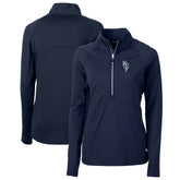 Kansas City Royals Cutter & Buck Women's City Connect Adapt Eco Knit Stretch Recycled Half-Zip Pullover Top Online