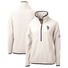 Kansas City Royals Cutter & Buck Women's City Connect Cascade Eco Sherpa Fleece Half-Zip Pullover Jacket Outlet