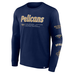 Fanatics New Orleans Pelicans Baseline Long Sleeve T-Shirt Navy