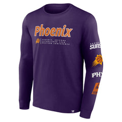 Fanatics Phoenix Suns Baseline Long Sleeve T-Shirt Purple