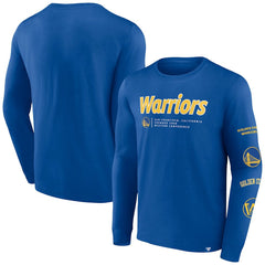 Fanatics Golden State Warriors Baseline Long Sleeve T-Shirt Royal