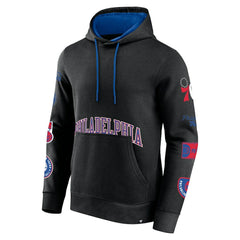 Fanatics Philadelphia 76ers Home Court Pullover Hoodie Black