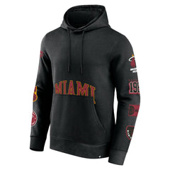 Fanatics Miami Heat Home Court Pullover Hoodie Black