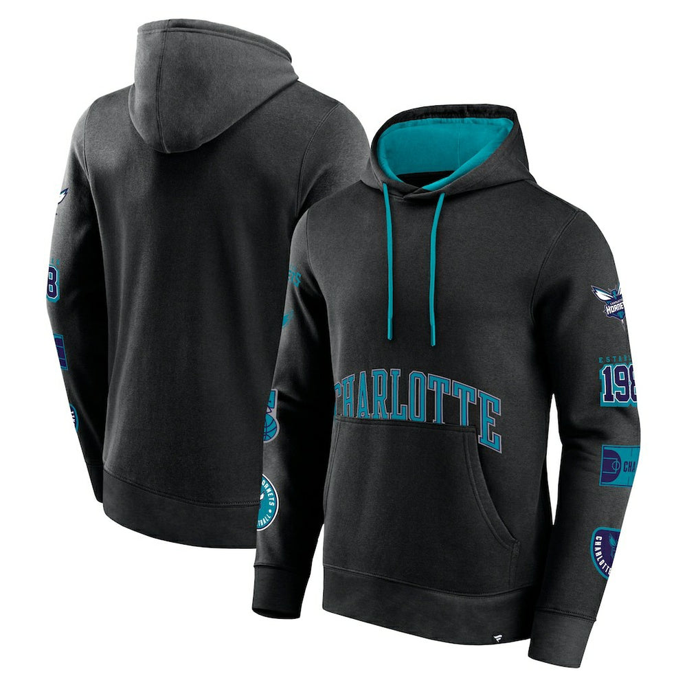 Fanatics Charlotte Hornets Home Court Pullover Hoodie Black