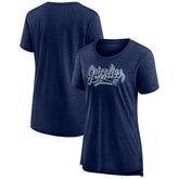 Fanatics Memphis Grizzlies Women's League Leader Tri-Blend T-Shirt Heather Navy