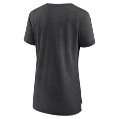 Fanatics Sacramento Kings Women's League Leader Tri-Blend T-Shirt Heather Charcoal