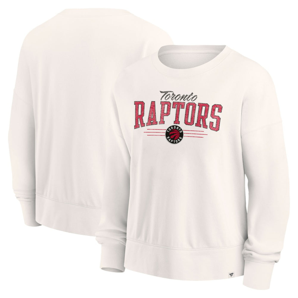 Fanatics Toronto Raptors Women's Close the Game Pullover Sweatshirt Cream