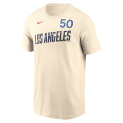 Mookie Betts Los Angeles Dodgers Nike 2024 City Connect Fuse Name & Number T-Shirt Online