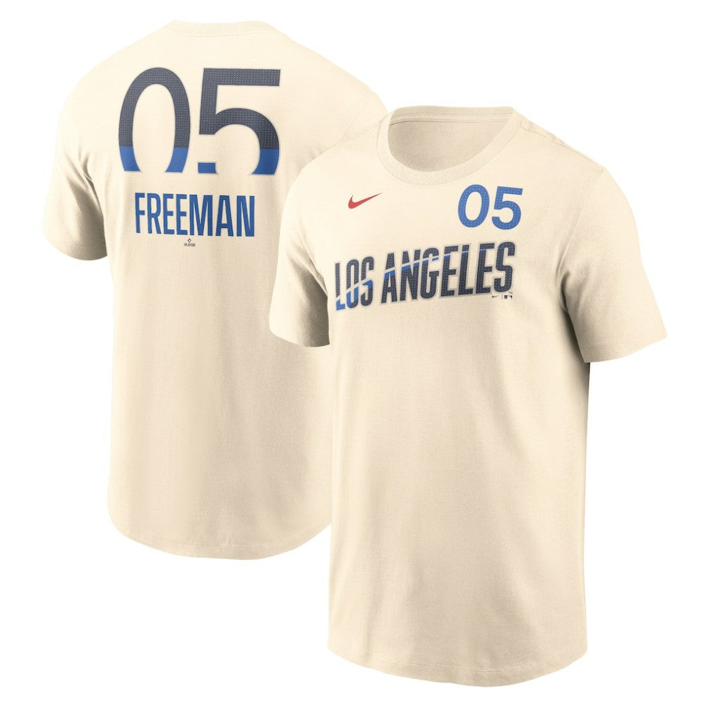 Freddie Freeman Los Angeles Dodgers Nike 2024 City Connect Fuse Name & Number T-Shirt Outlet