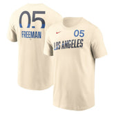 Freddie Freeman Los Angeles Dodgers Nike 2024 City Connect Fuse Name & Number T-Shirt Outlet
