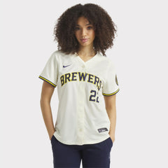 Christian Yelich Milwaukee Brewers Nike Women's Home Limited Player Jersey for sale