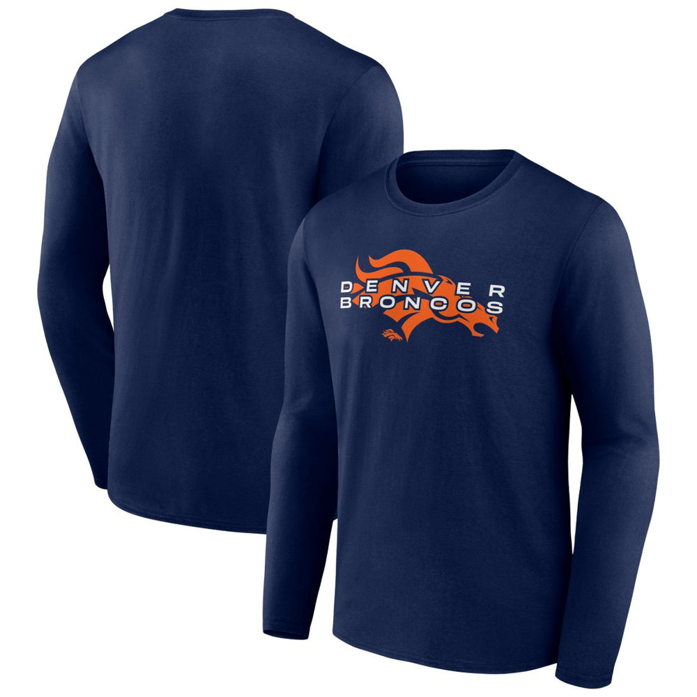 Denver Broncos Advance to Victory Long Sleeve T-Shirt - Navy - NFL