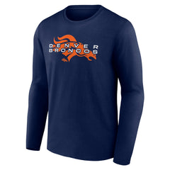 Denver Broncos Advance to Victory Long Sleeve T-Shirt - Navy - NFL