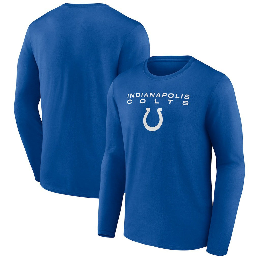 Indianapolis Colts Advance to Victory Long Sleeve T-Shirt - Royal - NFL