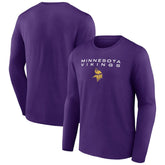 Minnesota Vikings Advance to Victory Long Sleeve T-Shirt - Purple - NFL