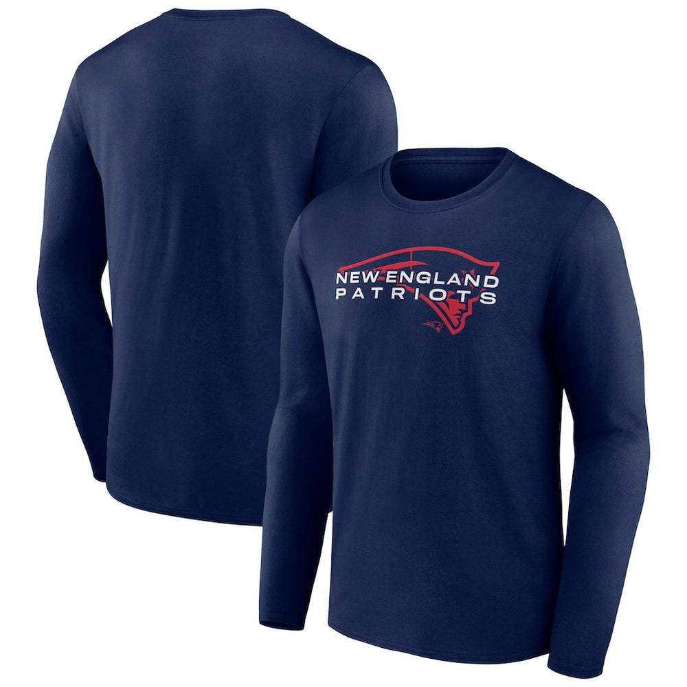 New England Patriots Advance to Victory Long Sleeve T-Shirt - Navy - NFL