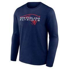New England Patriots Advance to Victory Long Sleeve T-Shirt - Navy - NFL