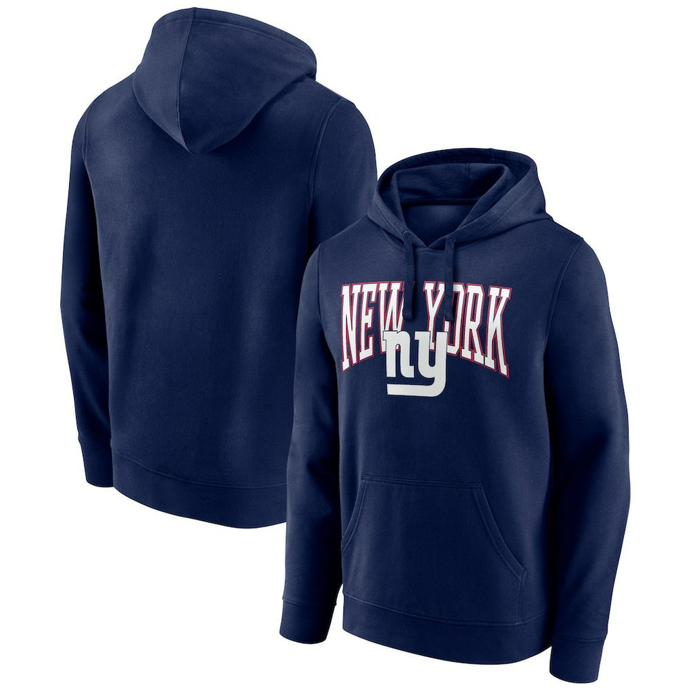 New York Giants Gridiron Classics Campus Standard Pullover Hoodie - Navy - NFL