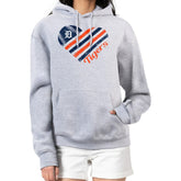 Detroit Tigers G-III 4Her by Carl Banks Women's Heart Fleece Pullover Hoodie Discount