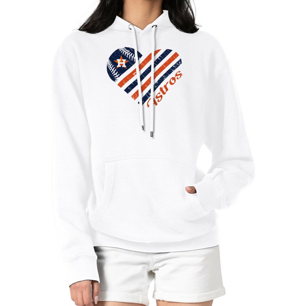 Houston Astros G-III 4Her by Carl Banks Women's Heart Fleece Pullover Hoodie for sale