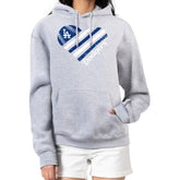 Los Angeles Dodgers G-III 4Her by Carl Banks Women's Heart Fleece Pullover Hoodie for sale