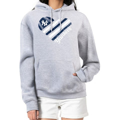 New York Yankees G-III 4Her by Carl Banks Women's Heart Fleece Pullover Hoodie Online