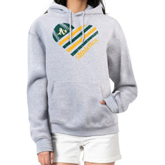 Athletics G-III 4Her by Carl Banks Women's Heart Fleece Pullover Hoodie Outlet