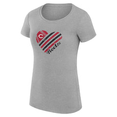 Cincinnati Reds G-III 4Her by Carl Banks Women's Super-Slim Fit Lightweight Heart Graphic T-Shirt Online
