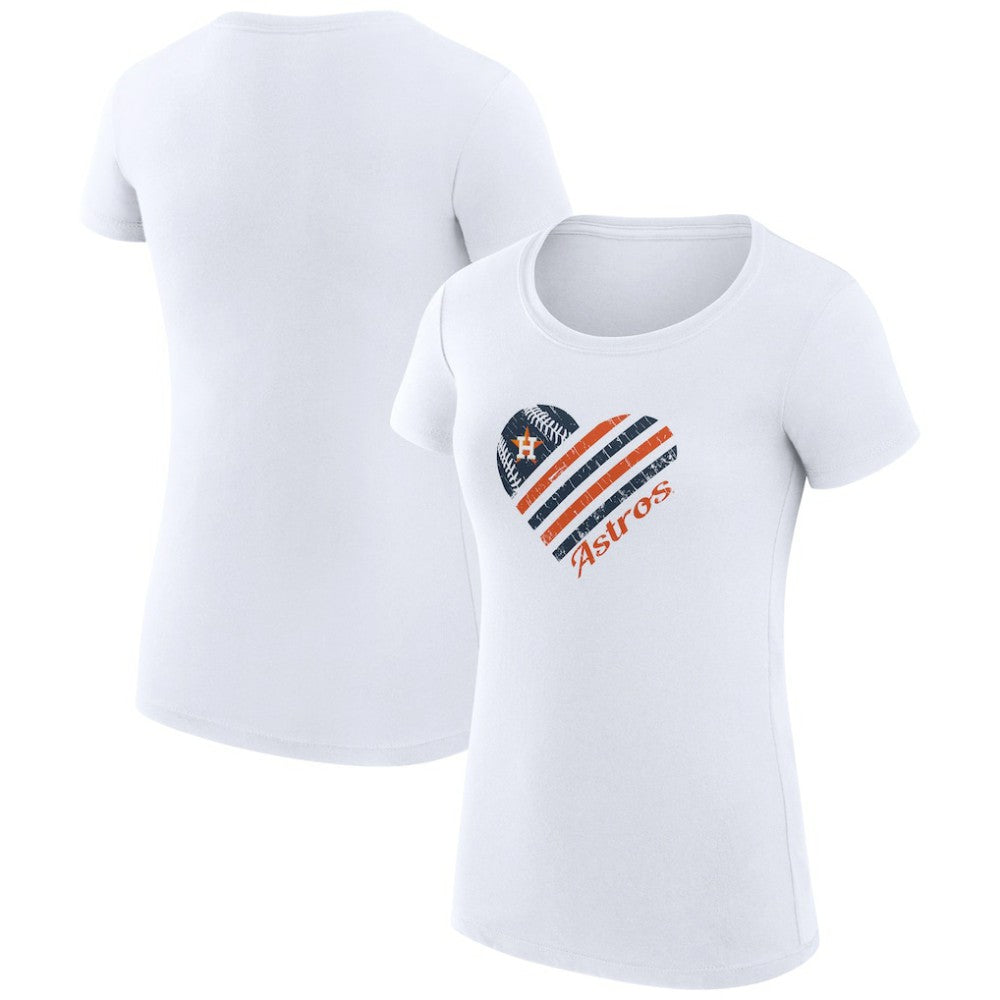 Houston Astros G-III 4Her by Carl Banks Women's Super-Slim Fit Lightweight Heart Graphic T-Shirt Online