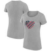 Minnesota Twins G-III 4Her by Carl Banks Women's Super-Slim Fit Lightweight Heart Graphic T-Shirt Outlet