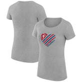 Philadelphia Phillies G-III 4Her by Carl Banks Women's Super-Slim Fit Lightweight Heart Graphic T-Shirt Outlet