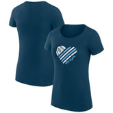 Tampa Bay Rays G-III 4Her by Carl Banks Women's Super-Slim Fit Lightweight Heart Graphic T-Shirt Near Me