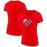 Washington Nationals G-III 4Her by Carl Banks Women's Super-Slim Fit Lightweight Heart Graphic T-Shirt Near Me