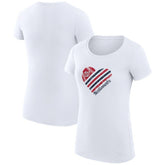Washington Nationals G-III 4Her by Carl Banks Women's Super-Slim Fit Lightweight Heart Graphic T-Shirt Discount