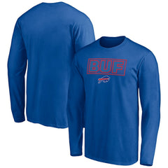 Buffalo Bills Squad Throwbacks Long Sleeve T-Shirt - Royal - NFL