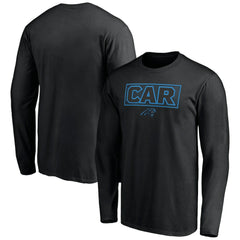 Carolina Panthers Squad Throwbacks Long Sleeve T-Shirt - Black - NFL
