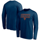 Chicago Bears Squad Throwbacks Long Sleeve T-Shirt - Navy - NFL