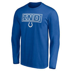 Indianapolis Colts Squad Throwbacks Long Sleeve T-Shirt - Royal - NFL