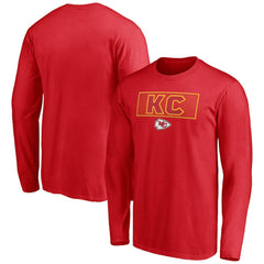 Kansas City Chiefs Squad Throwbacks Long Sleeve T-Shirt - Red - NFL