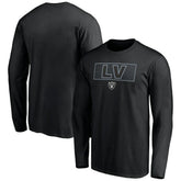Las Vegas Raiders Squad Throwbacks Long Sleeve T-Shirt - Black - NFL