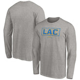 Los Angeles Chargers Squad Throwbacks Long Sleeve T-Shirt - Heather Gray - NFL